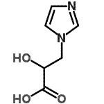 CAS 登录号：876-19-7， 2-羟基-3-(1H-咪唑-1-基)丙酸