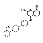 CAS#: 87602-50-4， 2,8-Dimethyl-N-{4-[4-(2-methylphenyl)-1-piperazinyl]phenyl}-4-quinolinamine