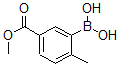 structure of CAS# 876189-18-3, 3-Borono-4-Methyl-Benzoic Acid 1-Methyl Ester;5-Methoxycarbonyl-2-Methylphenylboronic Acid;Methyl 3-Borono-4-Methylbenzoate