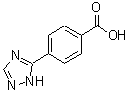 结构式 CAS# 876715-40-1, 4-(1H-1,2,4-三唑-5-基)苯甲酸