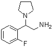 structure of CAS# 876716-16-4, 2-(2-Fluorophenyl)-2-(1-pyrrolidinyl)ethanamine;[2-(2-Fluorophenyl)-2-pyrrolidin-1-ylethyl]amine;2-(2-fluorophenyl)-2-pyrrolidin-1-ylethanamine;2-(2-Fluoro-phenyl)-2-pyrrolidin-1-yl-ethylamine