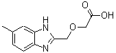 结构式 CAS# 876716-55-1, [(6-甲基-1H-苯并咪唑-2-基)甲氧基]乙酸
