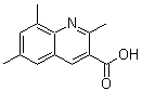 structure of CAS# 876721-02-7, 2,6,8-Trimethyl-3-quinolinecarboxylic acid;2,6,8-Trimethyl-quinoline-3-carboxylic acid;BAS 10231285;MFCD07186464