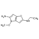 CAS#: 877396-14-0， N<sup>2</sup>-Ethyl-4-methoxy-4H-furo[3,2-b]pyrrole-2,5-diamine