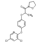 CAS#: 87757-18-4， 2-{4-[(3,5-Dichloro-2-pyridinyl)oxy]phenoxy}-1-(1,2-oxazolidin-2-yl)-1-propanone