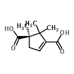 CAS#: 87798-58-1， (1R)-1,2,2-Trimethyl-3-cyclopentene-1,3-dicarboxylic acid