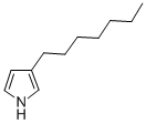structure of CAS# 878-11-5, 3-Heptylpyrrole;3-HEPTYLPYRROLE 97+%;3-Heptyl-1H-Pyrrole;3-HEPTYLPYRROLE