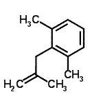 结构式 CAS# 878812-96-5, 1,3-二甲基-2-(2-甲基-2-丙烯-1-基)苯