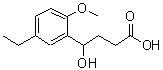 结构式 CAS# 879053-63-1, 4-(5-乙基-2-甲氧基苯基)-4-羟基丁酸