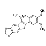 CAS#: 87922-29-0， 2,3-Dimethoxy-6-methyl-12H-[1,3]dioxolo[5,6]indeno[1,2-c]isoquinolin-6-ium