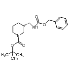 CAS#: 879275-35-1， 2-Methyl-2-propanyl (3S)-3-({[(benzyloxy)carbonyl]amino}methyl)-1-piperidinecarboxylate