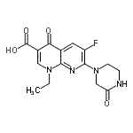 CAS#: 87939-12-6， 1-Ethyl-6-fluoro-4-oxo-7-(3-oxo-1-piperazinyl)-1,4-dihydro-1,8-naphthyridine-3-carboxylic acid
