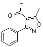 结构式 CAS# 87967-95-1, 5-甲基-3-苯基-4-异恶唑甲醛