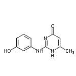 CAS#: 879856-94-7， 2-[(3-Hydroxyphenyl)amino]-6-methyl-4(1H)-pyrimidinone