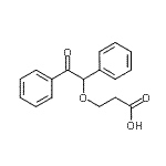 CAS 登录号：879896-64-7， 3-(2-氧代-1,2-二苯基乙氧基)丙酸