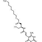 CAS#: 88001-59-6， (2E)-N-[(2S)-1-Hydroxy-3-{(R)-[(octylsulfanyl)methyl]sulfinyl}-2-propanyl]-3-(6-methyl-2,4-dioxo-1,2,3,4-tetrahydro-5-pyrimidinyl)acrylamide