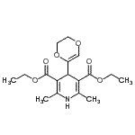 CAS#: 88045-98-1， Diethyl 4-(5,6-dihydro-1,4-dioxin-2-yl)-2,6-dimethyl-1,4-dihydro-3,5-pyridinedicarboxylate
