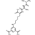 CAS#: 88090-55-5， L-Alanyl-L-alanyl-3-({2-[(2,6-dicarboxy-4-pyridinyl)amino]ethyl}disulfanyl)-L-alanine