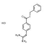 CAS#: 88142-50-1， S-Benzyl 4-[(diaminomethylene)amino]benzenecarbothioate hydrochloride (1:1)