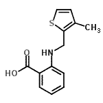CAS#: 881445-21-2， 2-{[(3-Methyl-2-thienyl)methyl]amino}benzoic acid