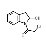CAS#: 88150-27-0， 2-Chloro-1-(2-hydroxy-2,3-dihydro-1H-indol-1-yl)ethanone