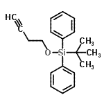 CAS#: 88158-68-3， (3-Butyn-1-yloxy)(2-methyl-2-propanyl)diphenylsilane
