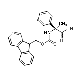 structure of CAS# 881921-11-5, (2S)-2-{[(9H-Fluoren-9-ylmethoxy)carbonyl]amino}-2-phenylpropanoic acid;(S)-2-(((<wbr>9H-fluore<wbr>n-9-yl)me<wbr>thoxy)car<wbr>bonylamin<wbr>o)-2-phen<wbr>ylpropano<wbr>ic acid