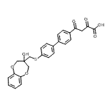 CAS#: 88197-30-2， 4-(4'-{[(3-Hydroxy-3,4-dihydro-2H-1,5-benzodioxepin-3-yl)methyl]sulfanyl}-4-biphenylyl)-2,4-dioxobutanoic acid