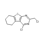 CAS#: 88203-17-2， 4-Chloro-2-(chloromethyl)-5,6,7,8-tetrahydro[1]benzothieno[2,3-d]pyrimidine