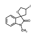 CAS#: 882041-48-7， 4-Iodo-1'-methyl-4,5-dihydro-3H-spiro[furan-2,3'-indol]-2'(1'H)-one