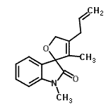 CAS#: 882041-50-1， 4-Allyl-1',3-dimethyl-5H-spiro[furan-2,3'-indol]-2'(1'H)-one