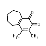 CAS#: 88246-01-9， 3,4-Dimethyl-6,7,8,9-tetrahydro-1H-benzo[7]annulene-1,2(5H)-dione