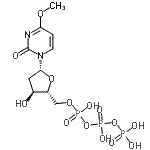 CAS#: 88254-09-5， 1-[2-Deoxy-5-O-(hydroxy{[hydroxy(phosphonooxy)phosphoryl]oxy}phosphoryl)-beta-D-erythro-pentofuranosyl]-4-methoxy-2(1H)-pyrimidinone