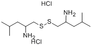 structure of CAS# 88264-65-7, Dithiobis[2-Amino-4-Methylpentane] Dihydrochloride