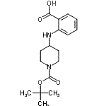 CAS#: 882847-11-2， 2-[(1-{[(2-Methyl-2-propanyl)oxy]carbonyl}-4-piperidinyl)amino]benzoic acid