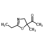 CAS#: 88309-28-8， 1-(2-Ethyl-5-methyl-4,5-dihydro-1,3-oxazol-5-yl)ethanone