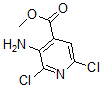 结构式 CAS# 883107-62-8, 3-氨基-2,6-二氯-4-吡啶羧酸甲酯