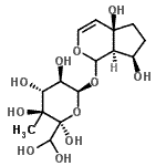 CAS#: 88313-36-4， (2R,3S,4R,5R,6S)-6-{[(4aR,7R,7aR)-4a,7-Dihydroxy-1,4a,5,6,7,7a-hexahydrocyclopenta[c]pyran-1-yl]oxy}-2-(dihydroxymethyl)-3-methyltetrahydro-2H-pyran-2,3,4,5-tetrol
