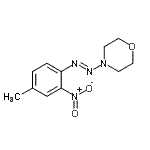 结构式 CAS# 883545-66-2, 4-[(E)-(4-甲基-2-硝基苯基)偶氮]吗啉