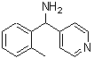 structure of CAS# 883546-76-7, 1-(2-Methylphenyl)-1-(4-pyridinyl)methanamine;1-(2-methylphenyl)-1-pyridin-4-ylmethanamine;C-Pyridin-4-yl-C-o-tolyl-methylamine;BAS 05891515