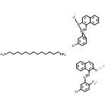 CAS#: 88377-66-6， Chromium(3+) hydrogen 1-[(E)-(5-chloro-2-oxidophenyl)diazenyl]-2-naphthalenolate - 1-tetradecanamine (1:1:2:1)