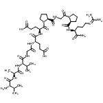 CAS#: 88389-69-9， L-Valyl-L-alanyl-L-valylglycyl-L-alpha-glutamyl-L-alpha-glutamyl-L-prolylglycyl-L-prolyl-N<sup>5</sup>-(diaminomethylene)-L-ornithinamide