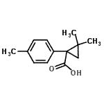 CAS#: 884091-24-1， 2,2-Dimethyl-1-(4-methylphenyl)cyclopropanecarboxylic acid
