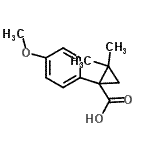 CAS#: 884091-56-9， 1-(4-Methoxyphenyl)-2,2-dimethylcyclopropanecarboxylic acid