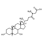 CAS#: 88446-86-0， N-[(3alpha,5beta,7alpha,8xi,9xi,14xi)-3,7-Dihydroxy-24-oxocholan-24-yl]-N-methylglycine