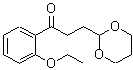 structure of CAS# 884504-33-0, 3-(1,3-Dioxan-2-yl)-1-(2-ethoxyphenyl)-1-propanone;3-(1,3-Dioxan-2-Yl)-2'-Ethoxypropiophenone;MFCD02261823