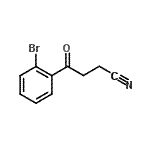 structure of CAS# 884504-61-4, 4-(2-Bromophenyl)-4-oxobutanenitrile;4-(2-Bromophenyl)-4-Oxobutyronitrile;MFCD02260535