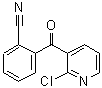 结构式 CAS# 884504-80-7, 2-[(2-氯-3-吡啶基)羰基]苯甲腈