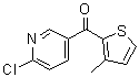 结构式 CAS# 884504-82-9, (6-氯-3-吡啶基)(3-甲基-2-噻吩基)甲酮