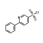 结构式 CAS# 884507-12-4, 6-苯基-3-吡啶磺酰基氯化物